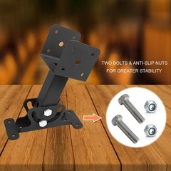3PCS Roof Riser Brackets Kit Adjustable Pergola Beam 3.5 Post