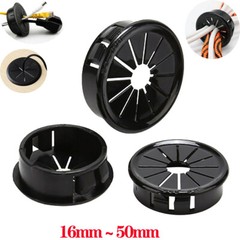 Nylon Round Wall Hole Cable Hole Cover Wire Tidy Grommet Pipe Hole Plug Cover