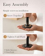 10 Pack 1/2 Inches x 2 Inches Black Malleable Steel Nipples Fitting, DIY Stea…
