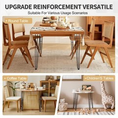 Manyihome 4 Pack 30 Inch Hairpin Table Legs Heavy Duty Industrial Metal