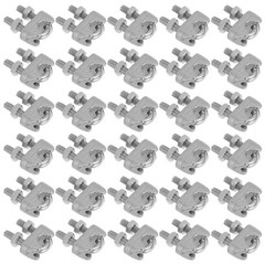 40 Pcs Wire Rope Clip Clips Cable Cord Clamp Collar Stainless Steel Clamps