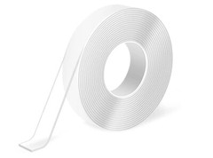 EXTRA STRONG TRANSPARENT DOUBLE SIDED TAPE FOR INDOOR OUTDOOR ROLL 19mm x 1.5mt