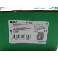 Acti9 18765 Circuit Breaker NG125L 3P B 50A 50kA