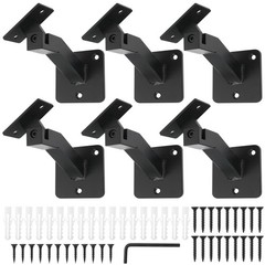 Muzata 50 Pack 1/8″Black Cable Railing Hardware Kit Hand Swage Threaded Stud