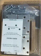 L-Bracket Post Fastener Kit 3-1/4″ Hemlock UBS Zinc Plated Unfinished