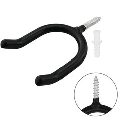 4PCS Screw In U shaped Hook Heavy Duty Wall Mounted Hanging Hook for Garden
