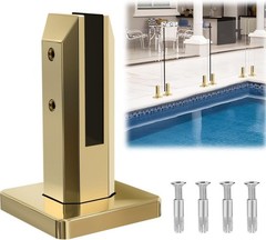Glass Railing Spigot Heavy Duty Stainless Steel Pool Fence Clamp 5/16″-1/2″