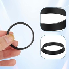 10 PCS Seal Ring Silicone Washer Waste Pipe Rubber Gasket Black