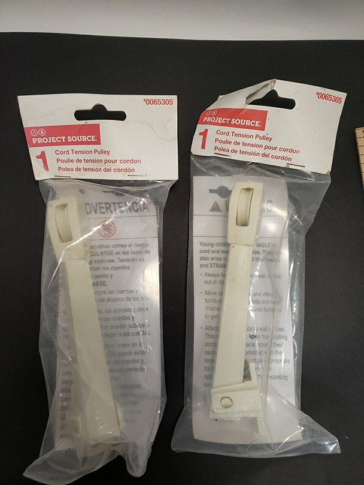 New OLD STOCK Project Source Cord Tension Pulley Lot Of 2 #0065305