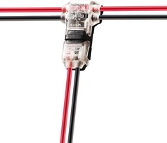 No Stripping & Soldering Low Voltage T Type 2 Pin Wire Connectors for LED Strip