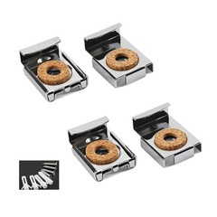 4 Pieces Mirror Mounting Clips Glass Shelf Support Wall-mounted Mirrors Bracket