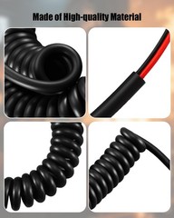 4-20-2 Coil Cord – 2 Wire 18/2 20 Foot Extended Fast Ship