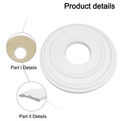 Lightweight and Safe PU Medallion for 12 Ceiling Fans Reliable and Stylish