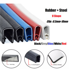 Car Door Boot Edge Protector Strip Trim U Shape Guard Seal Rubber Clip 0.5-10mm