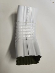 Aluminum Gutter A Elbow, 2″x3″ Downspout Elbow, White, Turn Forward/Backward