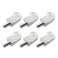 20pcs Shelf Support Pegs Glass Shelf Pins Bracket Zinc Alloy Nail Polished Rod
