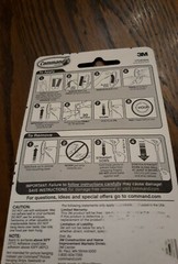 Command Decorative Hook, 3 lb Weight Capacity Brushed Nickel
