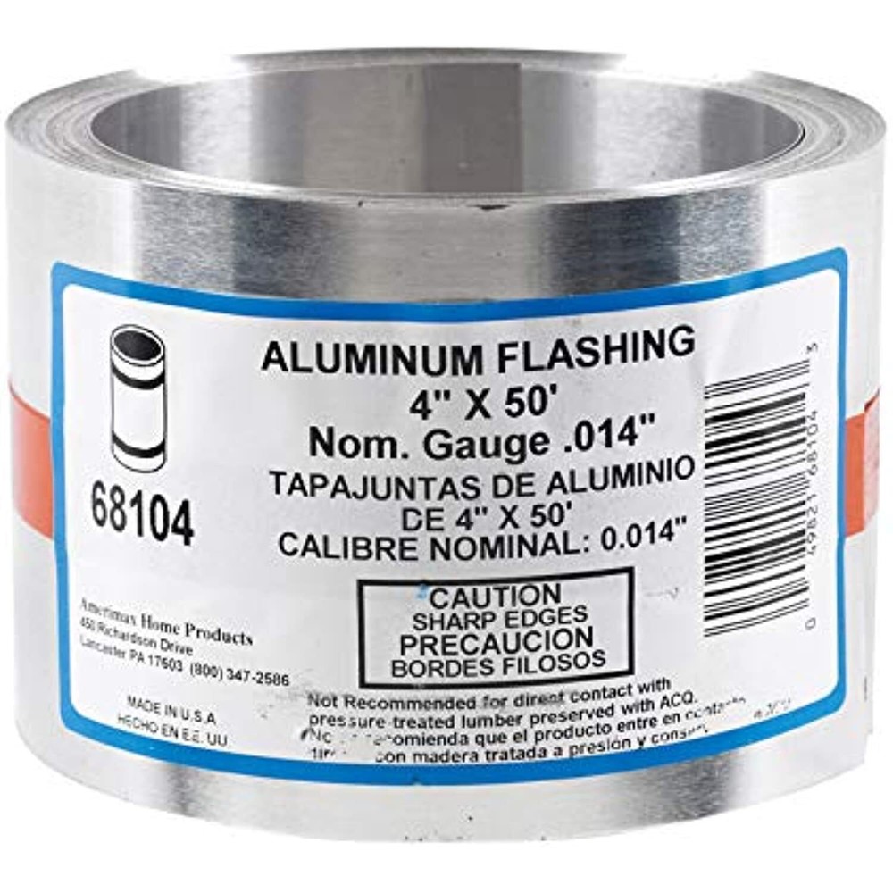 Amerimax 68104 Aluminum Roll Valley Flashing 0.0140″ 4″ X 50 ‘