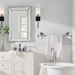 Dgyb Suction Cup Towel Bar For Bathroom 17 Inch Set Of 2 Brushed Nickel Towel
