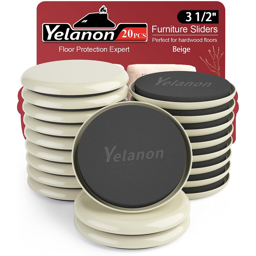 Yelanon Furniture For – 20 Pcs Heavy Duty Moving Pads 3 1/2 – For Furniture On