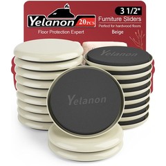 Yelanon Furniture For – 20 Pcs Heavy Duty Moving Pads 3 1/2 – For Furniture On