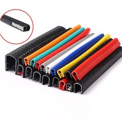 U-Shape Car Door Edge Strip Lock Molding Rubber Seal Trim Protector Thick 0.5~12