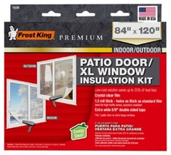 Frost King V86M 84″ x 120″ Patio Door XL Window Insulation Kit – Pack of 2