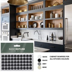 Cabinet Bumpers Furniture Bumpers Kitchen Cabinet Door Stoppers Sound Dampeni…