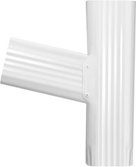 SUKABU Downspout Y Connector 2×3 Left High Gloss White