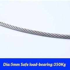 1mm 1.2mm 1.5mm 2mm – 20mm STAINLESS Steel A2 304 Wire Rope Cable Rigging 7×19