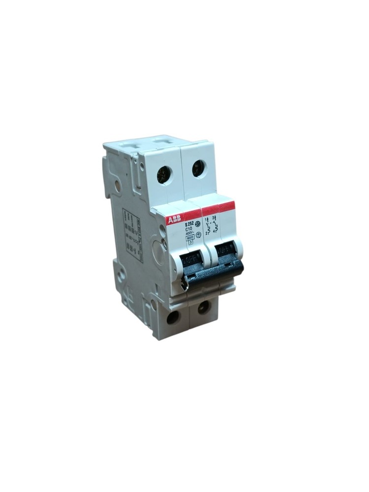 abb ef 082 1 s252 magnetic thermal circuit breaker 2p 10a 6ka c