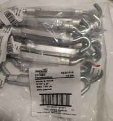 X10 2174BC Series N222-018 Turnbuckle, 130 lb Weight Capacity, Hook Fitting 6″ L