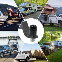 21811 Trailer Hitch Ball Cover, 2-5/16 Inch Black Rubber Hitch Ball Protector Ca