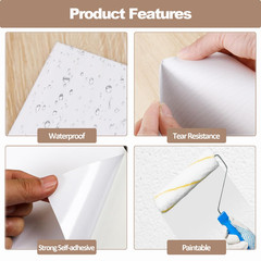 20 Pieces Vinyl Siding Repair Kit, White Self-Adhesive Vinyl Siding Patch Kit fo