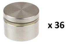 *36* GlideRite 1-1/2 in. Dia x 3/4 in. L Stainless Steel Standoffs for Signs