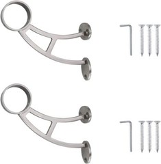 Stainless Steel Bar & Floor Wall Mount Foot Rail Bracket for 2″ OD Railing Tube