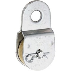National Hardware N195-800 3213BC Fixed Single Pulley in Zinc plated,1-1/2″