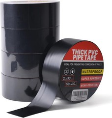 TAPEBEAR Corrosion Protection Pipe Tape, 10mil Pipe Wrap Tape for Drain Pipe,…