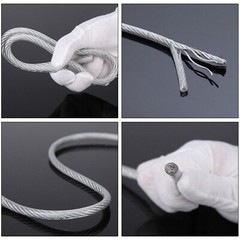 Clear Coated Steel Wire Rope Cable 0.38mm 0.8mm 1mm 2mm 3mm 4mm 5mm 6mm 8mm-12mm