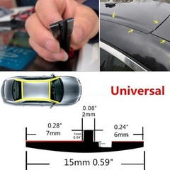 10ft Rubber Car Roof Door Gutter Seal Window Sunroof Cover Strips Water-proof