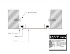 SNAPP® screen PVC Porch Screening Kit (30 Pack – Black)