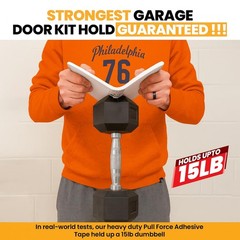 BEEST FULLSTOP Garage Door Insulation Kit – 8×7 & 8 Panels – 24×48″, White