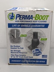 Perma-Boot Adjustable 7.25 in. x 9.75 in. Roof Vent Pipe Boot Repair, Cover Tool