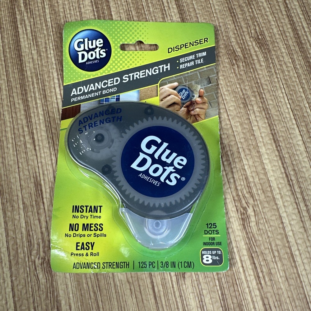 Glue Dots Dispenser Advanced Strenght Permanent Bond Instant Dry No Mess Easy to