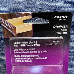 PLPCI, Yellow Plastic Drawer Track Guide Kit 2 Pack, R 7154 {V}
