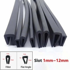 Edge Protection Frame Profile Rubber Edging Trim Seal 1mm~12mm U-profile Slot