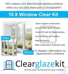 10 x Window Repair kit Clears Trapped Moisture FAILED Double Glazing window