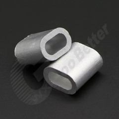 M0.5~M26 Aluminum Cable Crimp Sleeves Clip Ferrule For Steel Wire Rope Cables