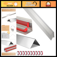 Heavy Duty 90° Corner Guards – 10-Pack, 304 Stainless Steel Wall Protectors, Smo