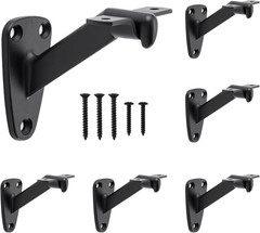 Handrail Stair Brackets, 6 Pack Heavy Duty Hand Rail Bracket for Stairways Handr